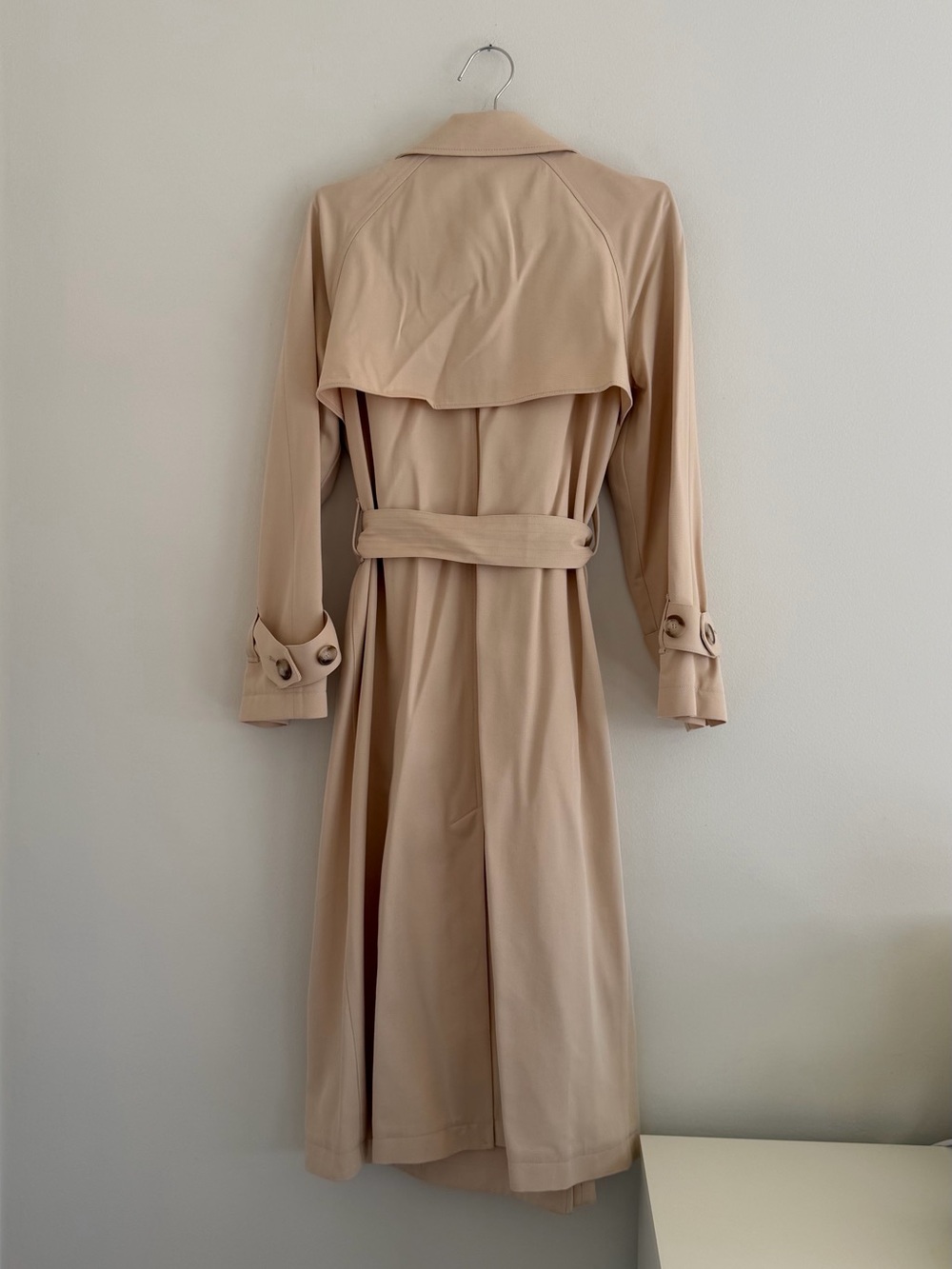 Pierce Beige Trench Coat with Belt - Picture 6 of 7